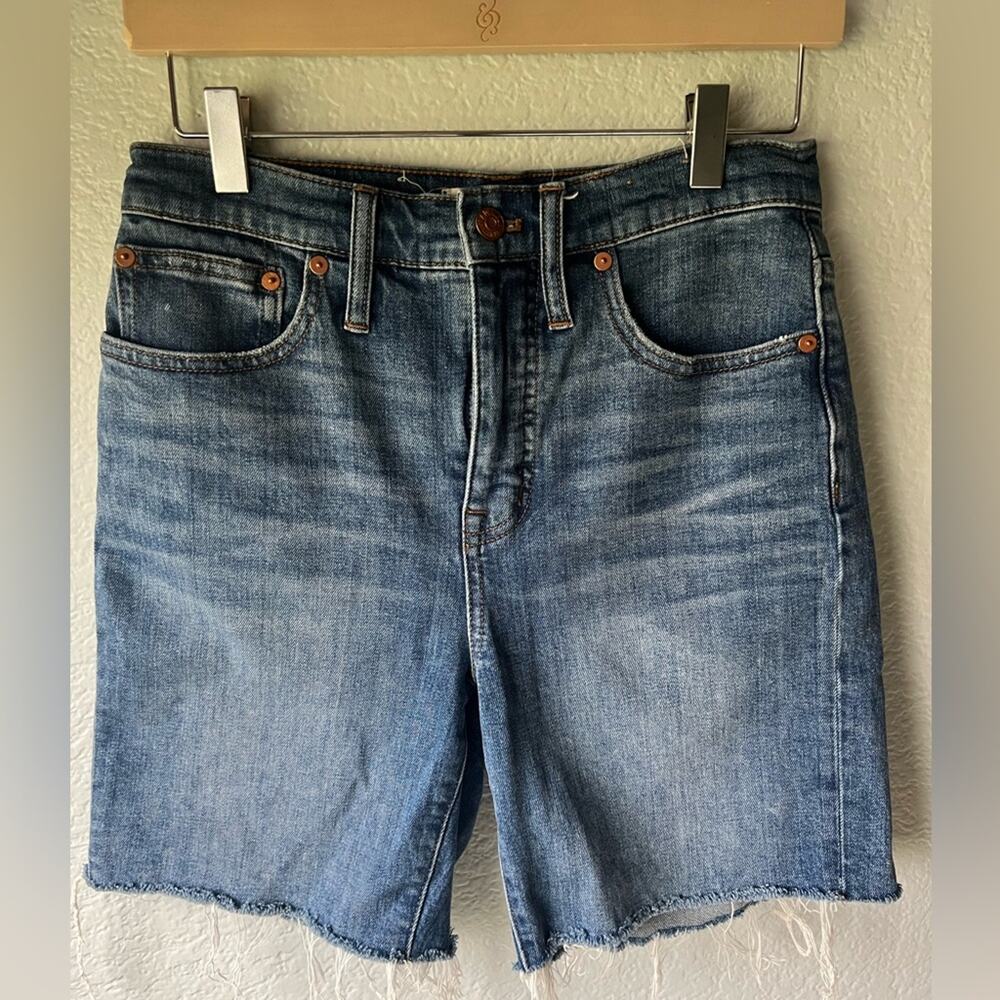 Madewell High-Rise Denim Mid-Length Cutoff Shorts 26